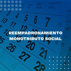 reempadronamiento monotributo social