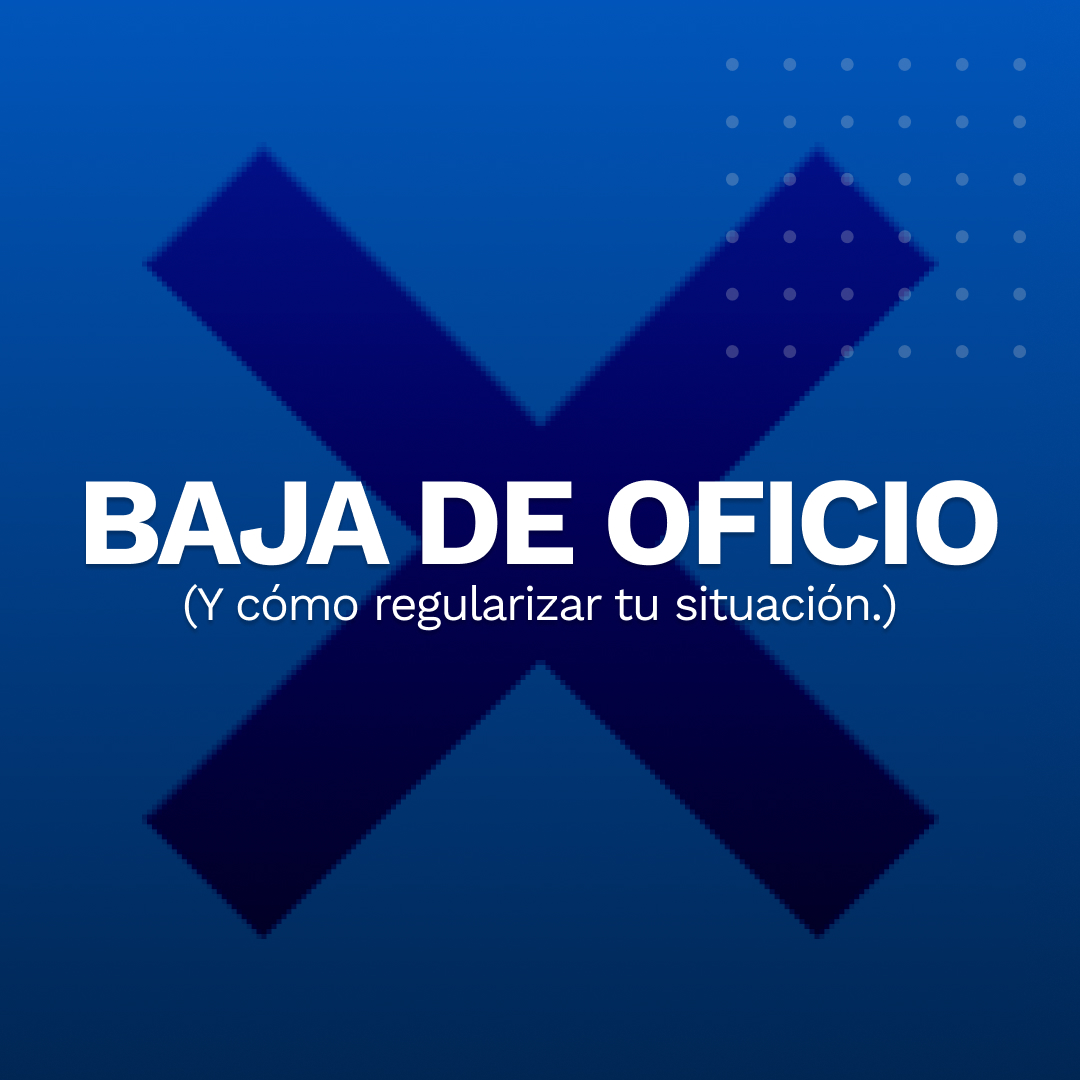 baja de oficio