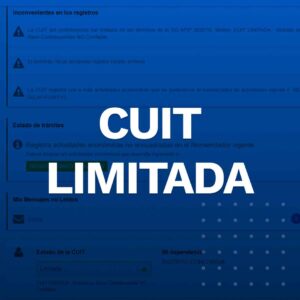 CUIT limitada contribuyente no confiable