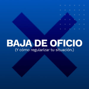 baja de oficio