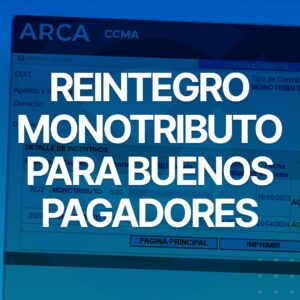 reintegro del monotributo